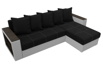 Диван угловой Дубай Лайт угол универсальный, микровельвет/экокожа