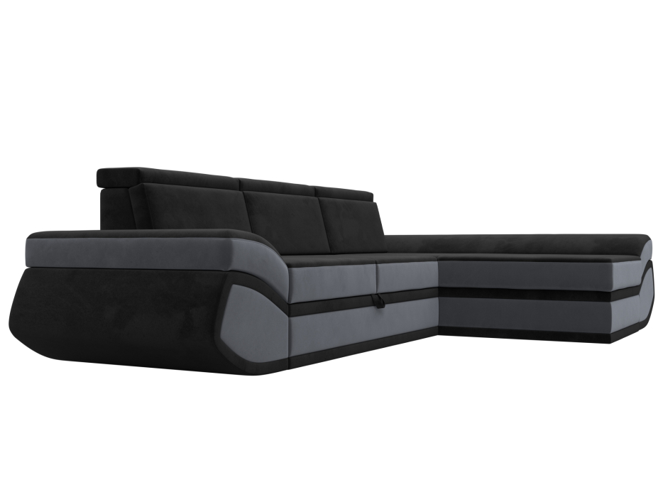 Диваны угловые в гостиную, Диван угловой Лига-032 правый угол, велюр