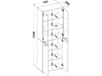 Стеллаж Сокол ШУ-355