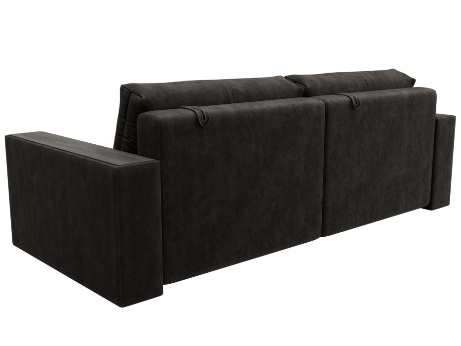 Диваны еврокнижки, Диван прямой с декором Лига-049 НПБ, велюр BRUT