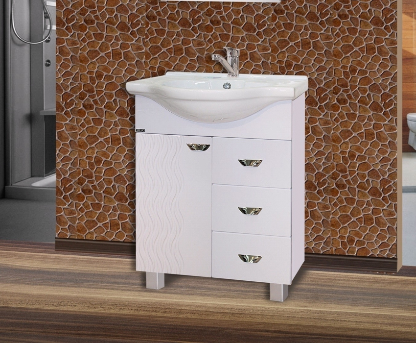 Тумбы без раковины, Тумба в ван.комн. Белла 3 600 (ч Байкал 60)