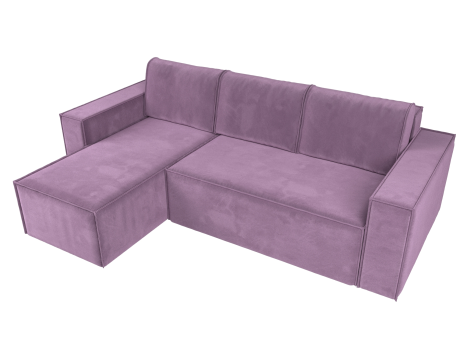 Диваны угловые в гостиную, Угловой диван Куба левый угол, микровельвет