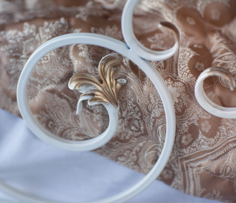 Кованые кровати, Кованая кровать Афина 1.6 с двумя спинками