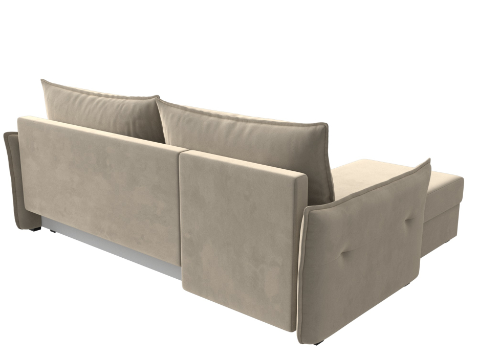 Диваны угловые в гостиную, Угловой диван Лига-004 левый угол, микровельвет