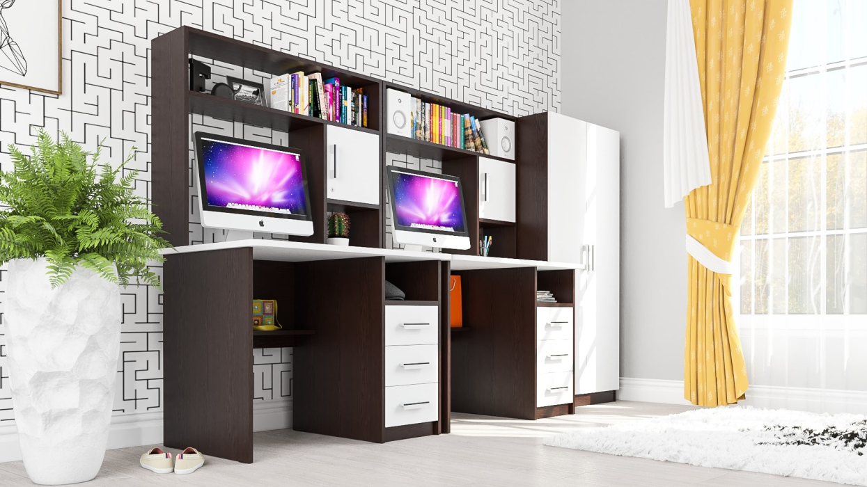 Домашние кабинеты, Место для учёбы для двоих детей СК-9