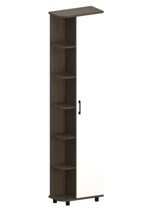 Шкафы одностворчатые, Модульная система Грейс Шкаф ШК-5025  Гикори Джексон Темный