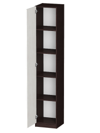 Распашной шкаф Лайф с полками 40*40*215 Венге