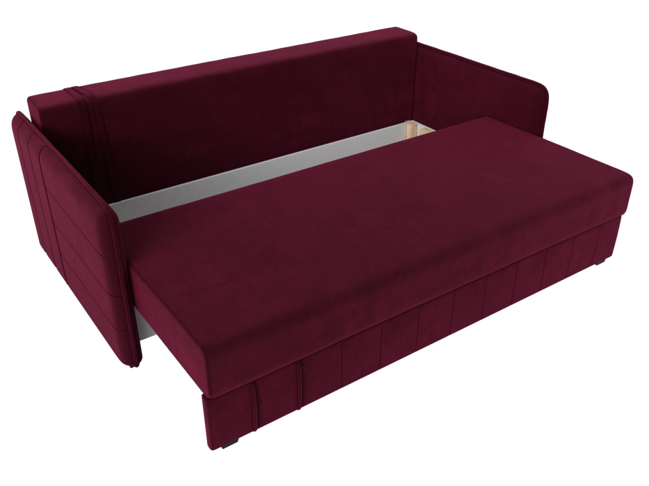 Диваны с ящиком для белья, Прямой диван Слим НПБ, микровельвет