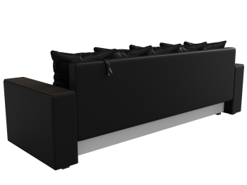 Диван прямой Дубай Лайт полки слева, экокожа