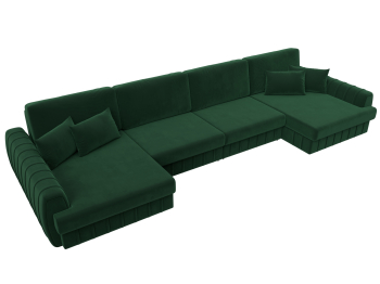 Диван П-образный Лига-057 НПБ Лонг, велюр SEVEN