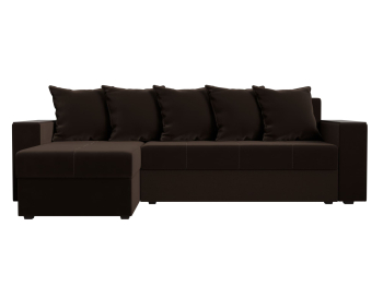 Диван угловой Дубай Лайт, микровельвет, левый угол