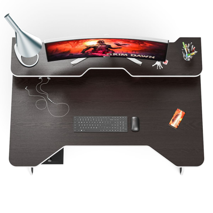 Прямые компьютерные столы, Стол для геймера с надстройкой МД-СК5-1400Н