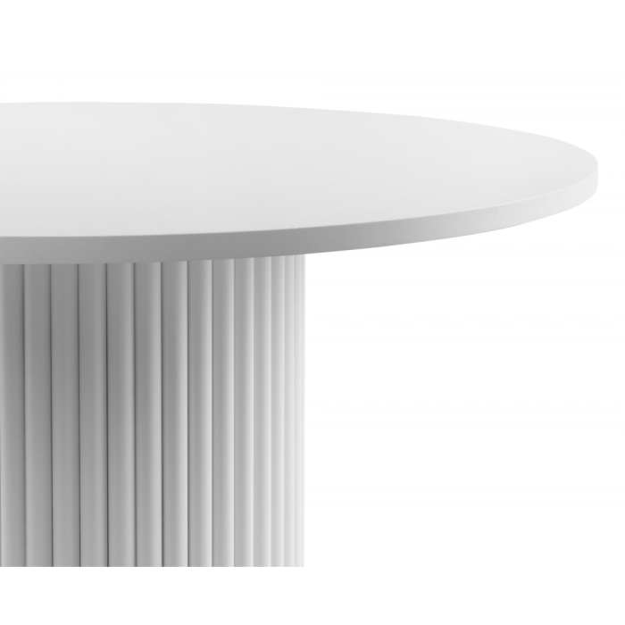 Обеденные столы, Деревянный стол Барел 90 (белые ноги)