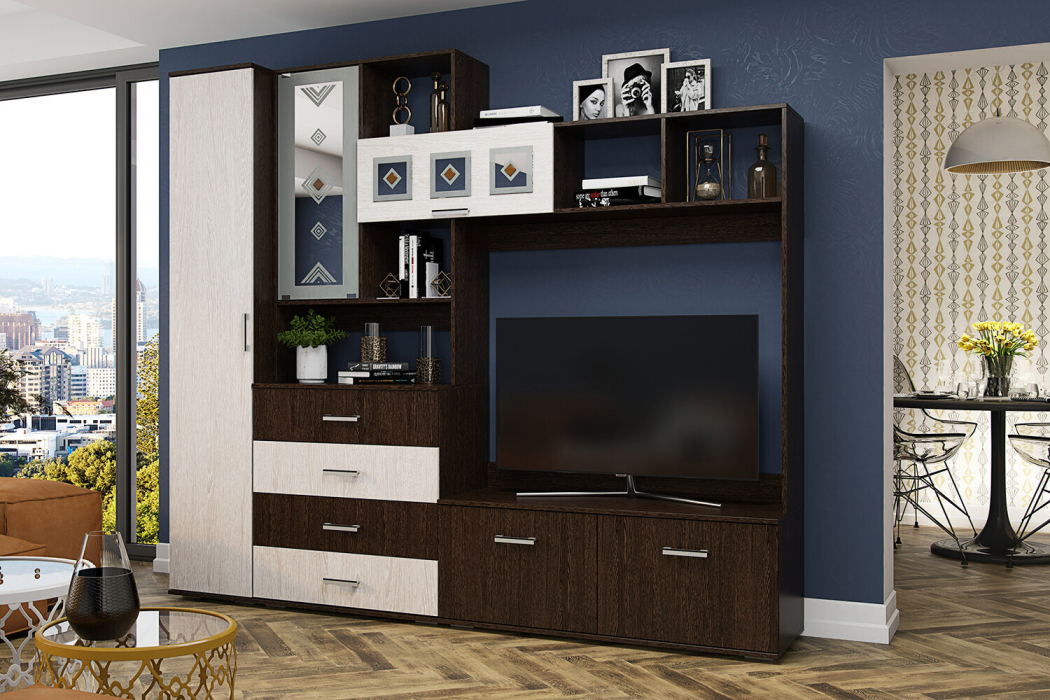 Стенки для гостиной, Гостиная Белла, Комплект 3