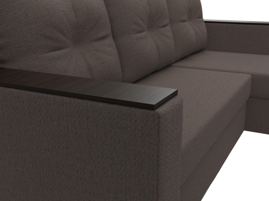 Диваны угловые в гостиную, Диван угловой Атланта бес стола универсальный угол, рогожка Амур