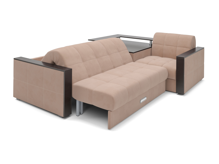 Диваны угловые в гостиную, Диван угловой Прага (Велюр)