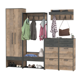 Прихожая модульная в стиле лофт Трувор № 238