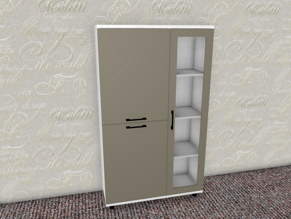Шкафы распашные, Модульная система Грейс Шкаф ШК-5081  Снежный Ясень