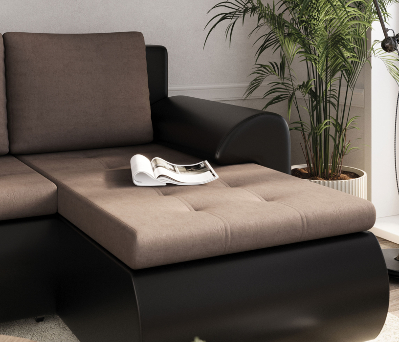 Диваны угловые в гостиную, Угловой диван Цезарь, правый