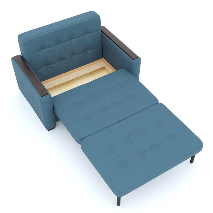 Диваны с ящиком для белья, Диван- кровать Этро Вуд, рогожка, 100