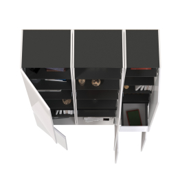 Два шкафа Сидней с дверками и один шкаф Сидней с ящиком