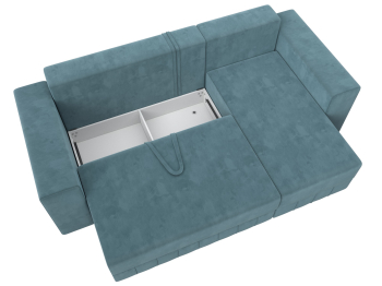 Диван угловой Лига-076 угол универсальный, велюр SEVEN