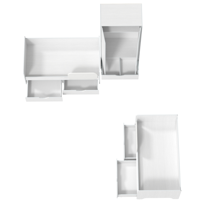 Для девочек, Кровати 004 в детскую для двоих детей Уна и шкаф для одежды