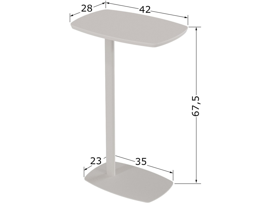 Журнальные столики, Придиванный стол Калифорния ДЕЙ колор