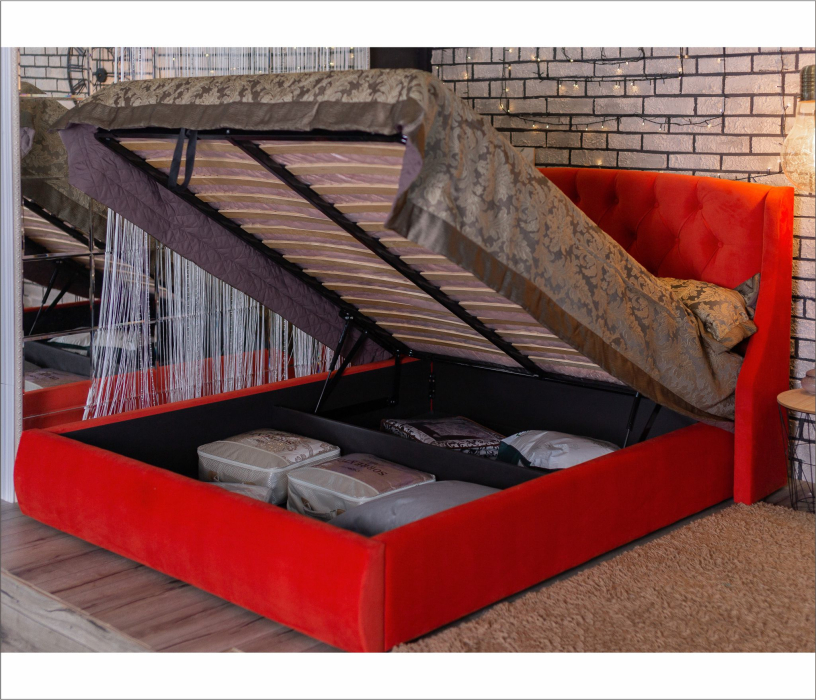 Двуспальные, Мягкая кровать Stefani 1600 с подъемным механизмом