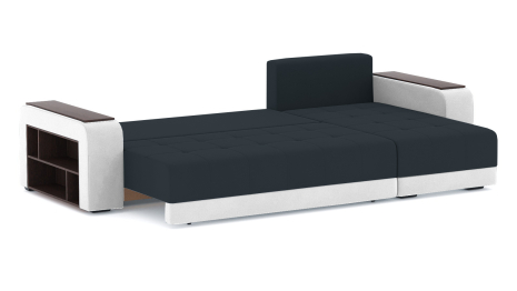 Диван-кровать угловой Дубай еврокнижка, велюр +кож.зам