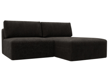 Диван угловой модульный Лига-060 НПБ угол универсальный, велюр BRUT