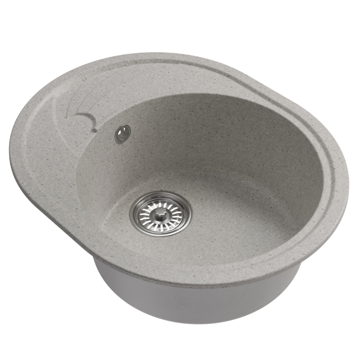 Кухонные мойки, Мойка ML-GM17 овальная с крылом, 580*470*180мм NEW*