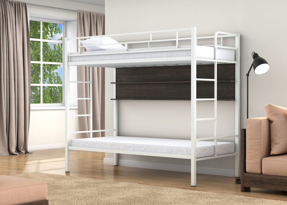 Для подростков, Двухъярусная кровать Валенсия Твист полка венге