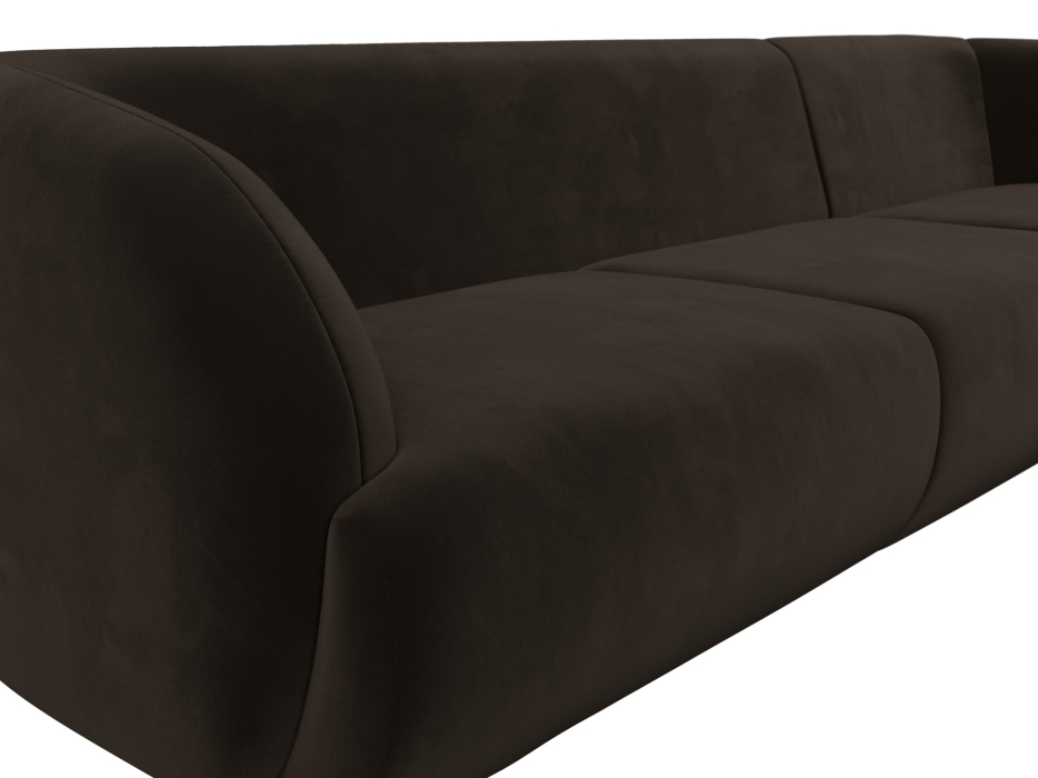 Диваны угловые в гостиную, Диван угловой Лига-041 правый угол, микровельвет