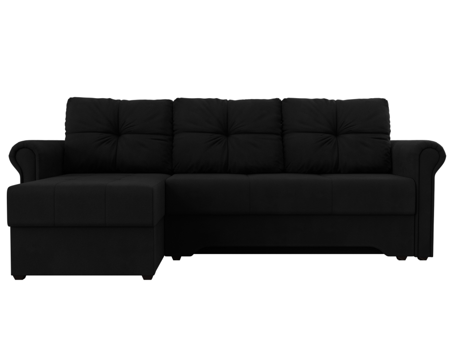 Диваны угловые в гостиную, Угловой диван Леон левый угол, микровельвет