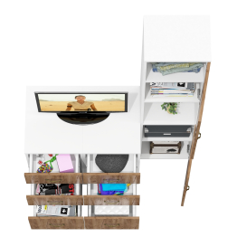 Набор модульной мебели Лидер-8 из пенала и двух тумб МД 3.16 и МД 3.16.