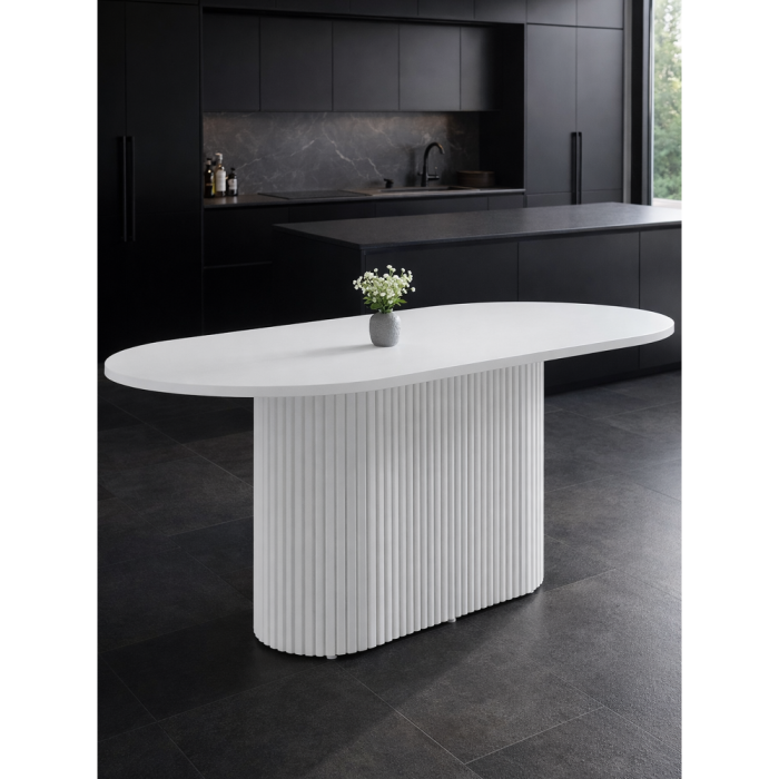 Обеденные столы, Стол Барон О 160 х 90 (белые ноги)