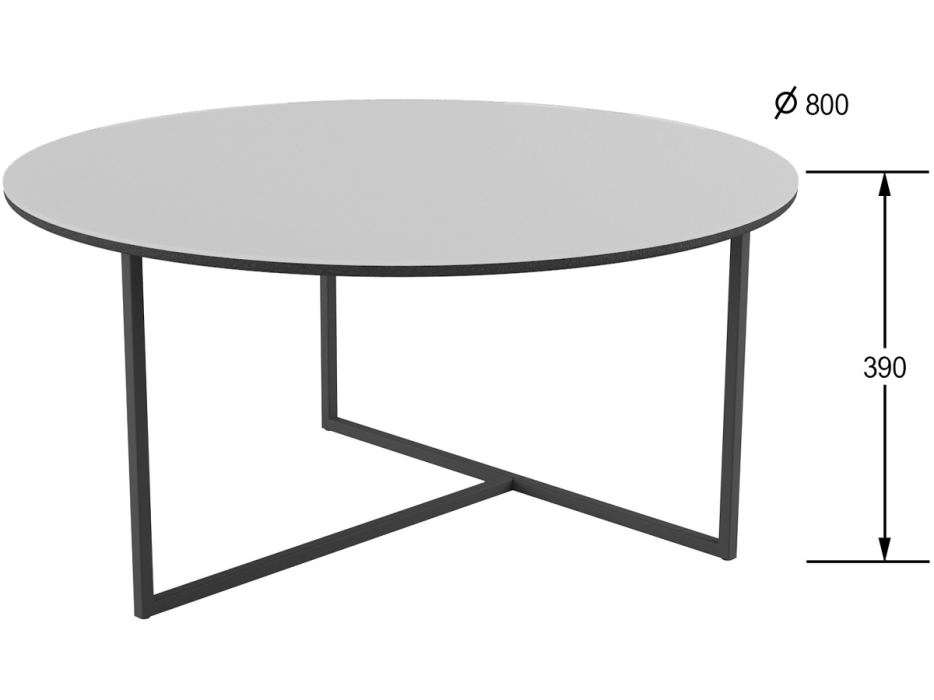 Журнальные столики, Стол журнальный Маджоре Glass белая Lacobel