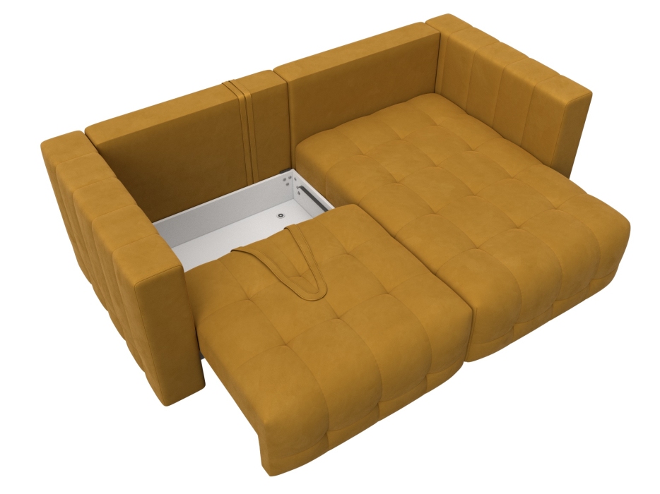 Диваны еврокнижки, Диван угловой Лига-052 НПБ угол универсальный, велюр BRUT