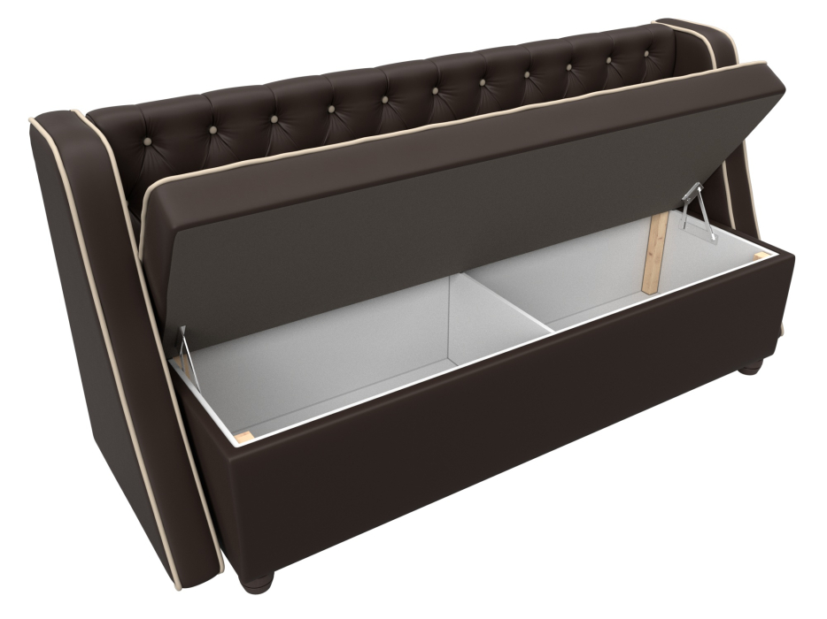 Диваны прямые кухонные, Кухонный прямой диван Лофт, экокожа