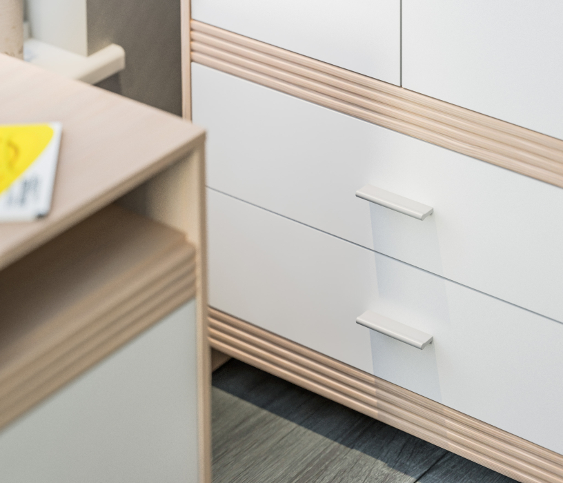 Для девочек, Детская Дакота Сосна авола (кровать + стол + шкаф)