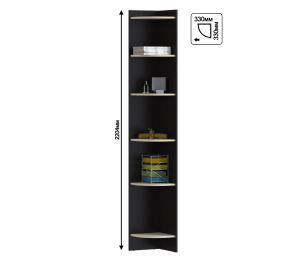 Стеллаж торцевой Дакота СБ-1937