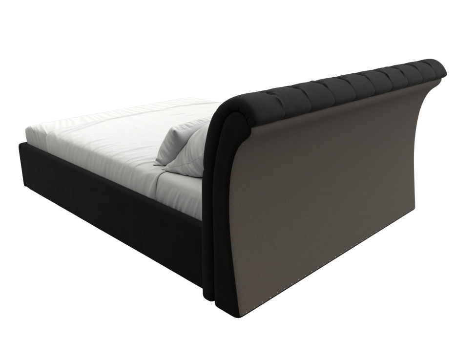 Мягкая кровать, Кровать интерьерная Сицилия 160, микровельвет