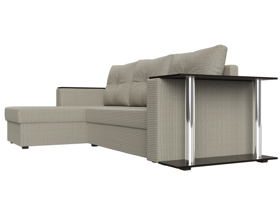 Диваны угловые в гостиную, Угловой диван Атланта левый угол, рогожка Амур