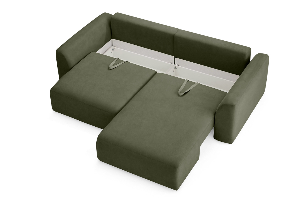 Диваны угловые в гостиную, Диван угловой Спейс, Велюр