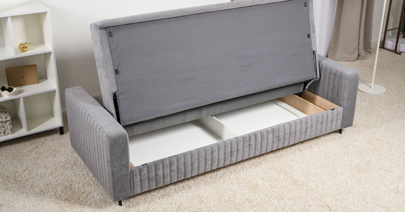 Диваны с ящиком для белья, Диван прямой Изабель