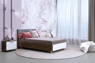 Модульная система Грейс Кровать КР-5011  Гикори Джексон Темный