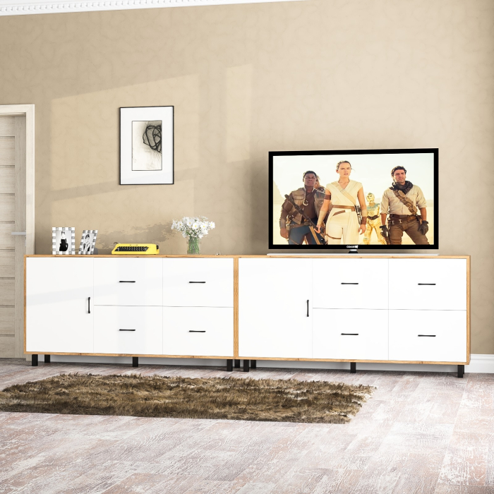 ТВ-тумбы, Два больших комода РВК 125-1704 ящики и дверка