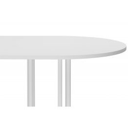 Стол Хьюго О 200 х 90 (белые ноги)