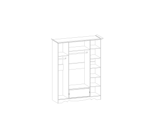 Шкаф четырехдверный Латте 4